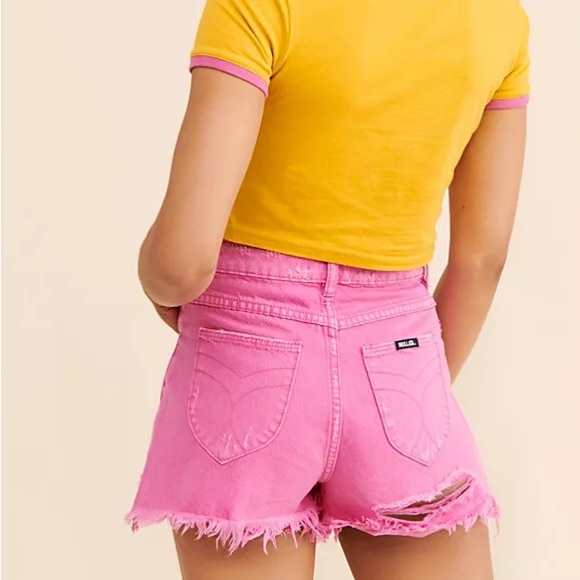 Free People / Rolla’s Dusters Cut Off Shorts, Layla Magenta, 28 - Picture 2 of 6